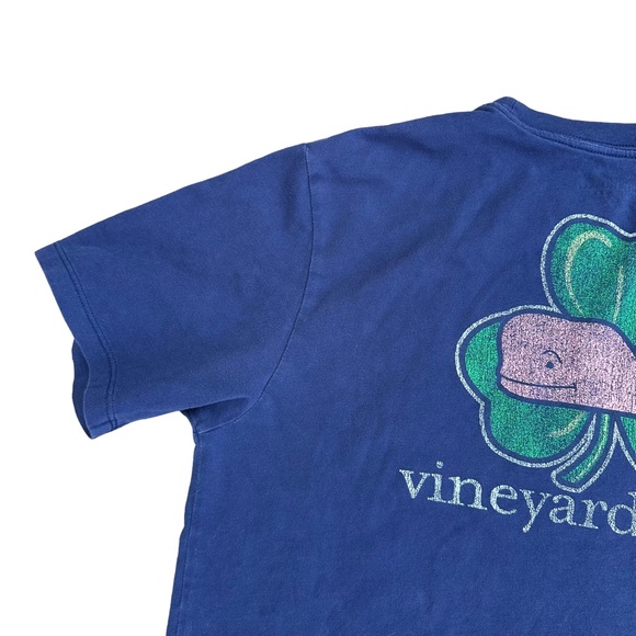 Vineyard Vines T Shirt Youth Short Sleeve Clover Preppy Blue Unisex Extr… - Picture 7 of 11